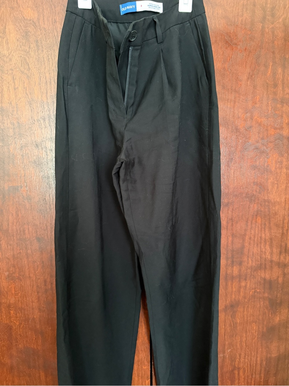 Old Navy Women’s adjustable Black wide leg Dress Pants